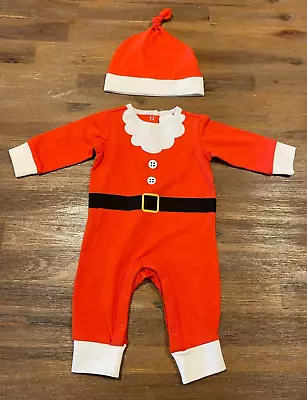 BABY Size 0000 CHRISTMAS SANTA SUIT HAT  NEW Baby Outfit Costume Target 9686 • £3.28