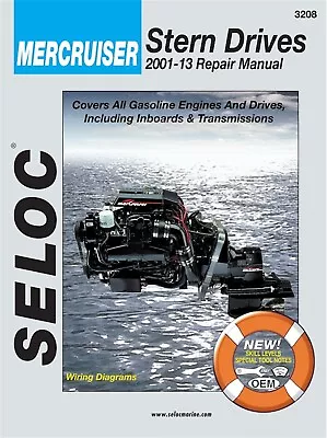 Mercruiser Stern Drive Repair Manual 2001-2013 • $55.61