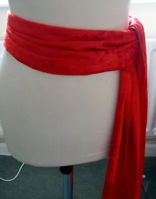 £4.75 • Buy Pirate -zorro -  Dracula   Sash  Hat Tie Red Velvet Fancy Dress  Item Cumberband