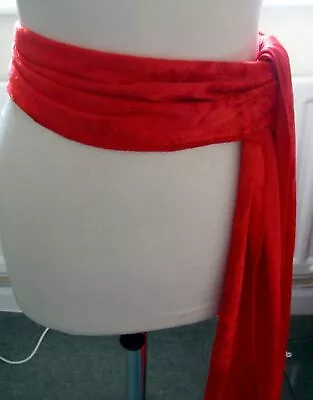£4.75 • Buy Pirate -zorro -  Dracula   Sash  Hat Tie Red Velvet Fancy Dress  Item Cumberband