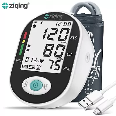 Digital Blood Pressure Monitor Upper Arm Heart Rate Machine BP Large Cuff • $19.99