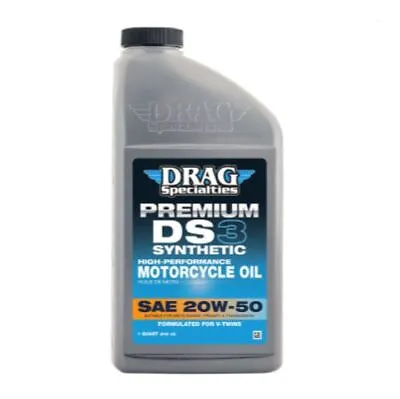 Drag DS3 Full Synthetic Harley Motorcycle Oil 20W-50 1 Qt 3601-0775 • $20.99