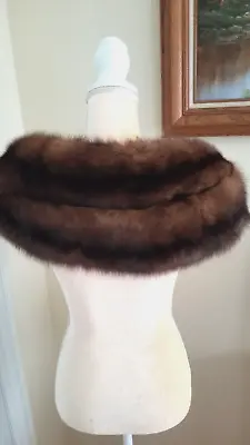 Vintage Genuine Barguzin Russian SABLE Fur StoleShawlWrapscarf • $329