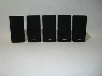 £270.99 • Buy Bose Set 5x Doppelcube Speaker Black / Top/Acoutimass/Lifestyle 5.1