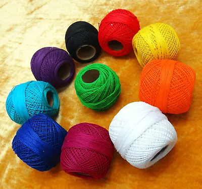 10 Pcs Thread Mercer Cotton Crochet Thread Yarn Craft Tatting Knit Embroidery • $24.99