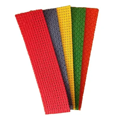 Rainbow Colour Binca Bookmarks 5 Pack 6 Count Cross Stitch Fabric Bright Colours • £3.89
