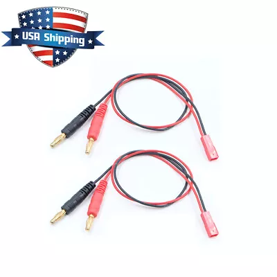 2pcs Banana Connector To JST Imax B6 Charge Cable Lead For RC LiPO Battery • $8.50