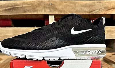 Women's Nike Air Max Sequent 4.5 Sneakers Black White (BQ8824-001) US W9.5+10 • $39.99