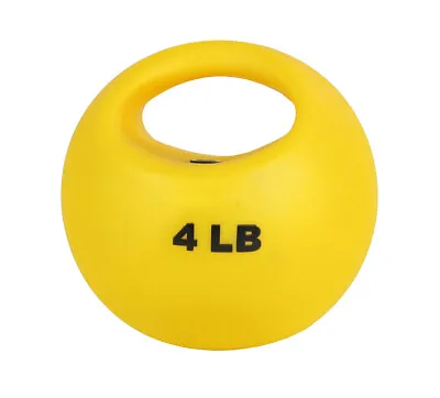 CanDo One Handle Medicine Ball - 4 Lb - Yellow • $32.97