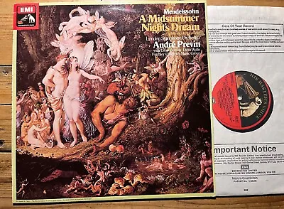 ASD 3377 Mendelssohn A Midsummer Night’s Dream Previn LSO HP List TAS • £30