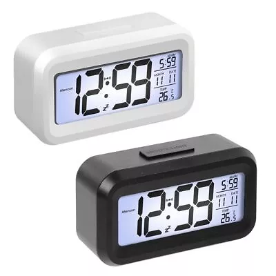 Digital Bedside LED Snooze Alarm Clock Time Temperature Day Night Desktop Clock • $12.99