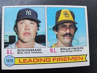 1979 Topps #8 Leading Firemen Rich Gossage Rollie Fingers Yankees Padres • $1.99