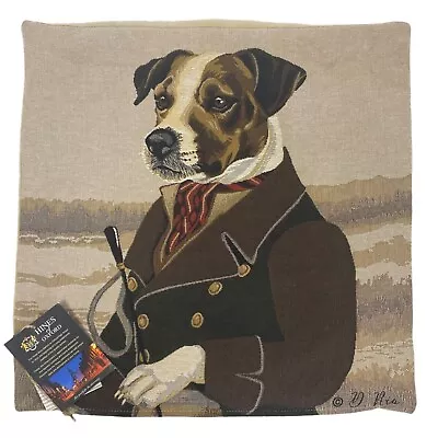 Dog Tapestry Pillow Cover Jack Russell Terrier By Hines Of Oxford England 18  • $39.95
