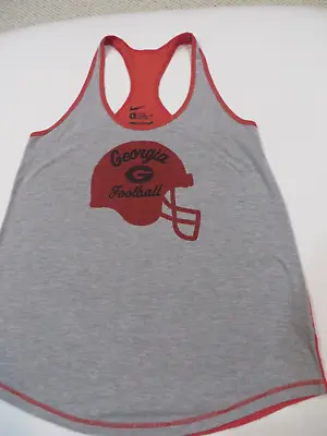 NIKE Tank Top Mens L UGA University Georgia Bulldogs Sleeveless Shirt Red Muscle • $7.99