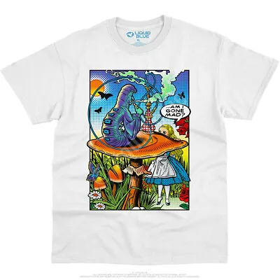 Alice Pop Art-wonderland-caterpillar-white T-shirt Smlxlxxl-3x-4x-5x-6x • $20.69