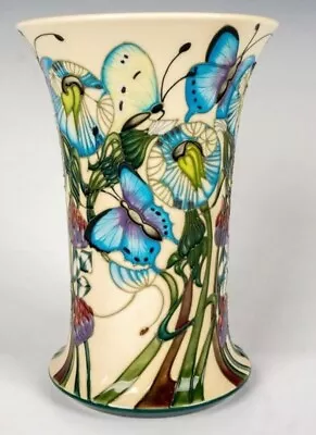 Moorcroft Butterfly Vase  Purple Hairstreak  Pattern ~ 2010 Artist: Emma Bossons • $450