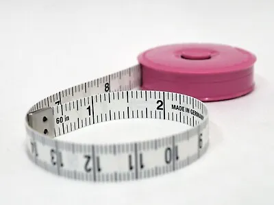 Roll-Fix Tape Measure - Automatic Roll-up 60 /150 Cm/5 Ft Pink Free Shipping • $8.80