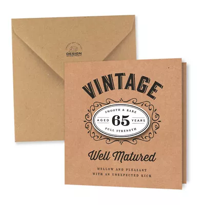 £3.95 • Buy 65th Birthday Card Gift For Men And Women 3D Effect Card For 65 Keepsake Gift