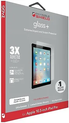 ZAGG InvisibleShield Glass+ Screen Protector For IPad Pro 10.5 & Air 3 (3rd Gen) • $14.95