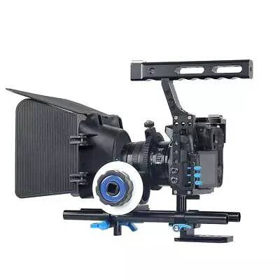 £106.73 • Buy DSLR Rig Video Making Stabilizer + Matte Box + Follow Focus For  A7 / A7R #1