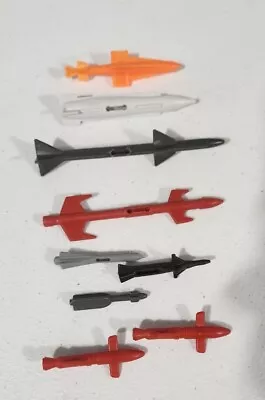 Vintage 80s GI Joe Cobra Lot Of 9 Missles Original Parts • $9.59