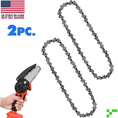 2x 4  Mini Chainsaw Chain Replacement Accessories 1/4inch Guide Saw Free Ship • $7.95