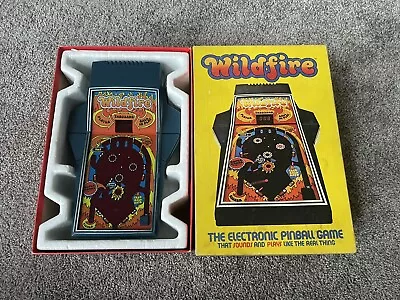 Vintage 1979 Parker Brothers WILDFIRE Pinball Machine Electronic Handheld In Box • $60