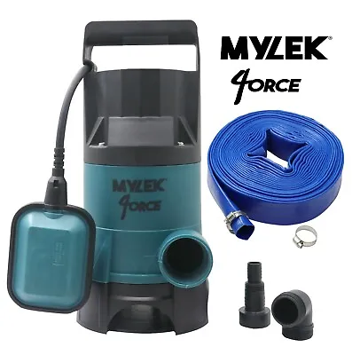 £79.99 • Buy Submersible Water Pump Electric Dirty Clean Pond Pool Flood With 20m Hose 400W