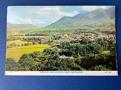 £4.99 • Buy Keswick Postcard - And Skiddaw From Castlehead - Webster - Posted 1968