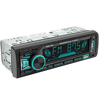Car Stereo Radio Bluetooth 1 DIN MP3 Player FM Receiver AUX/USB/TF BT Head Unit • $34.10