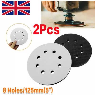 2Pcs 125mm/5inch Diameter Soft Buffer Sponge Interface Cushion Pad Sanding Pads • £5.99