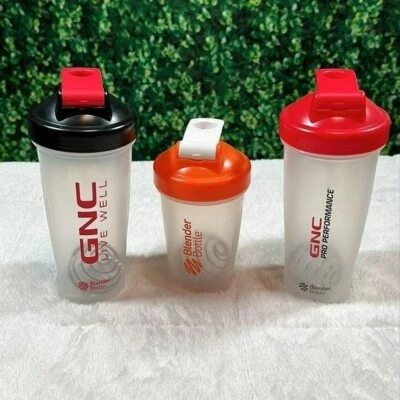 $12.99 • Buy Lot Of 3 Blender Bottler Shaker Cups GNC BLENDER BOTTLE 20oz 12 Oz
