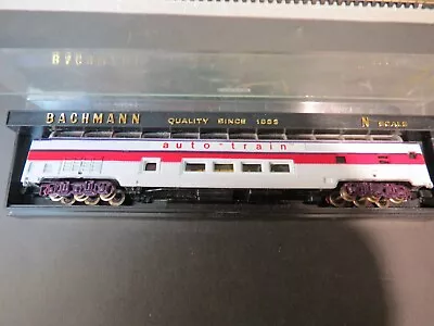 N - Bachmann 5654 - 85' Full Domed Passenger Santa Fe 'Auto-Train'   LN W/box • $9.99