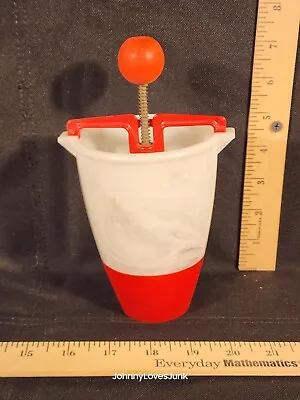 Vintage Pancake Batter Dispenser Red/White Plastic Works • $25