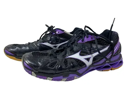 Mizuno Wave Tornado Volleyball Shoe Women Size 11 Black • $19.99