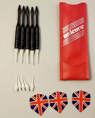 VINTAGE UNICORN  DARTS  SET OF 5  With Case • $10