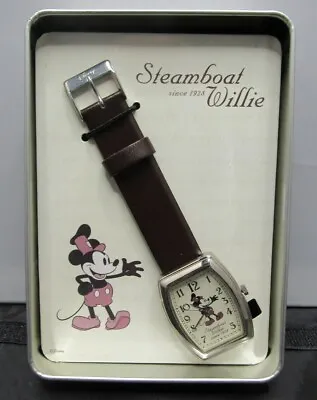Steamboat Willie “Since 1928” Mickey Mouse Wrist Watch With Tin • $40