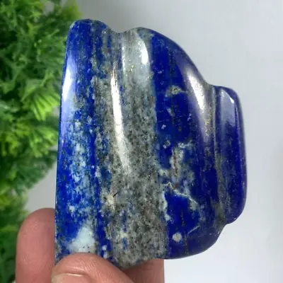 228Gram Lapis Lazuli Rough Freeform A+++ Polished Slab Crystal From Afghanistan • $29.99