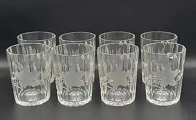 (8) Moser (?) Intaglio Cut Tumblers 3 7/8  • $175