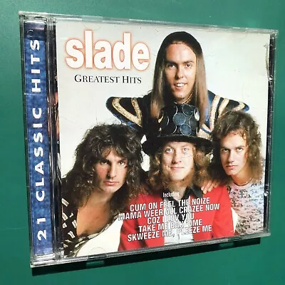 Slade GREATEST HITS Pop Rock Glam CD Cum On Feel The Noize Skweeze Me Pleeze Me • $24.66