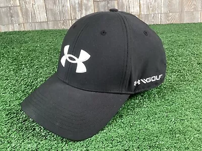 Under Armour Golf Men’s Cap - Black With White - Adjustable Snapback - One Size • £9.99