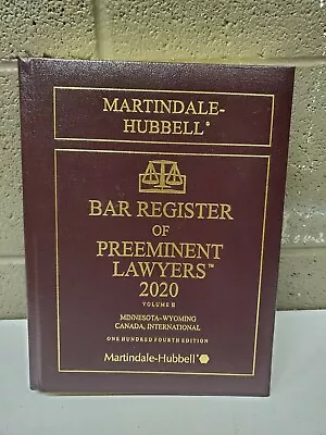 Martindale Hubbel Bar Register Of Preeminent Lawyers 2020 Volume 2 Leatherbound • $35