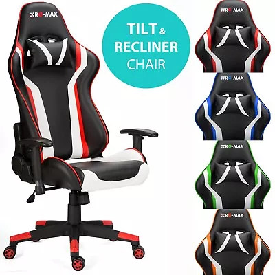 RG-MAX Gaming Chair Reclining Faux Leather Office Pro Racing PC Sports Seat UK • £499.99