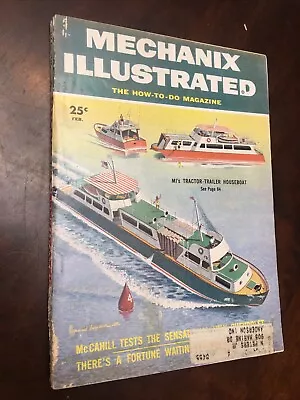 Mechanix Illustrated Magazine Feb 1955 • $4.99