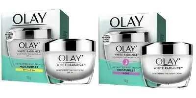 $94.36 • Buy Olay Day & Night Cream White Radiance Light Perfecting Reducing Dark Spots 50g
