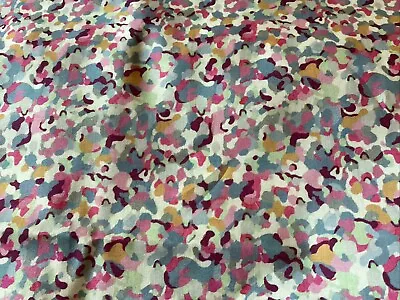 Liberty Tana Lawn Remnant CROWD CAMO PINK  20” X 7” • £6