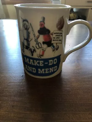 Robert Opie Collection  Make-do And Mend To Save Buying New  Porcelain Mug EUC • $6