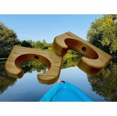Best Solid Wood Canoe Paddle Holder 1  Thick For Your Prized Paddle USA Made • $29.99