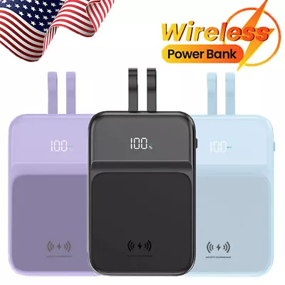 Wireless Power 1000000mAh Bank Backup Fast Portable Charger External Batter USA • $15.65