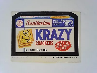 1974 Wacky Packages Series 5 #15 Krazy Crackers Tan Backs - LB6 • $2.33